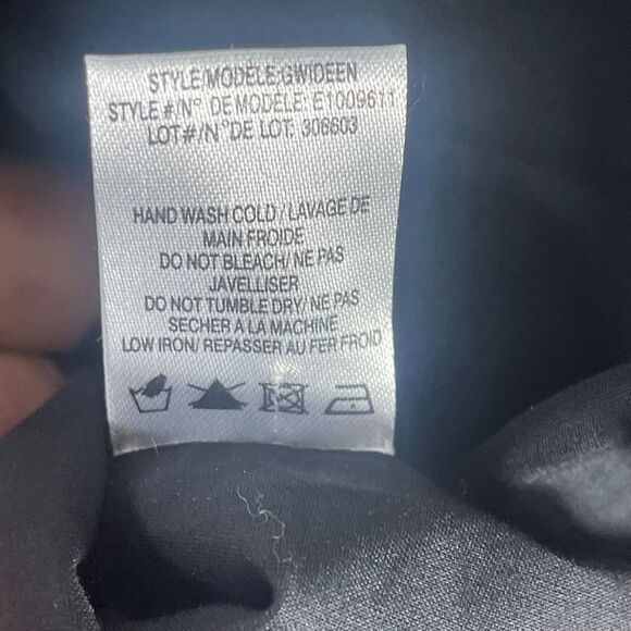 Theory Gwideen Black/Black Embroidered Sleeveless Sheath Dress Sz 4 - Picture 7 of 7